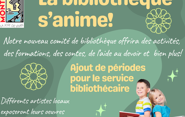 La bibliothèque s'anime!